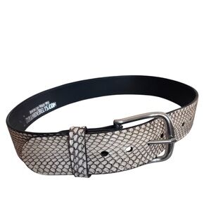 Men's Indonesian Spitting Cobra Leather Belt from Bullhide Belts